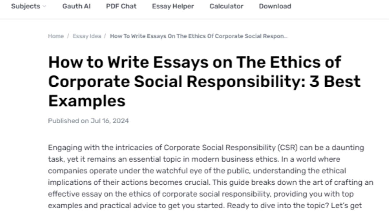 What Are the Moral Ethics of Corporate Social Responsibility Practices?